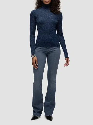 Hudson Jeans Women's Tanya Rib-Knit Turtleneck | Thumbnail 2 Hudson Jeans Women's Tanya Rib-Knit Turtleneck | Thumbnail 2