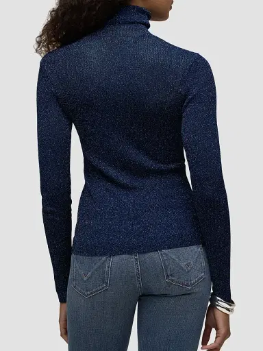 Hudson Jeans Women's Tanya Rib-Knit Turtleneck | Thumbnail 3 Hudson Jeans Women's Tanya Rib-Knit Turtleneck | Thumbnail 3
