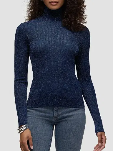 Hudson Jeans Women's Tanya Rib-Knit Turtleneck | Thumbnail 4 Hudson Jeans Women's Tanya Rib-Knit Turtleneck | Thumbnail 4