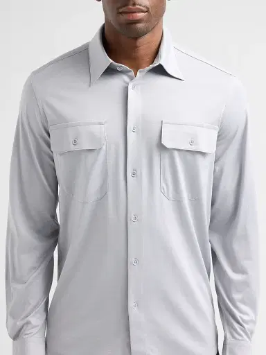 Tom Ford Men's Utility Cotton-Silk Shirt | Thumbnail 5 Tom Ford Men's Utility Cotton-Silk Shirt | Thumbnail 5