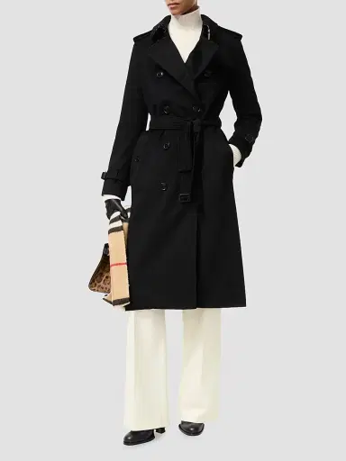 Burberry Women's Kensington Cotton Trench Coat | Thumbnail 5 Burberry Women's Kensington Cotton Trench Coat | Thumbnail 5