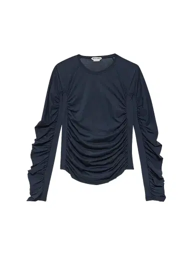 JW Anderson Women's Ruched Cotton-Blend Jersey Top | Thumbnail 1 JW Anderson Women's Ruched Cotton-Blend Jersey Top | Thumbnail 1
