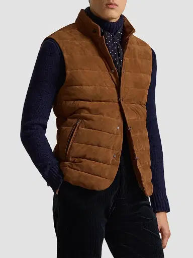 Polo Ralph Lauren Men's The Stanwood Suede Vest | Thumbnail 2 Polo Ralph Lauren Men's The Stanwood Suede Vest | Thumbnail 2