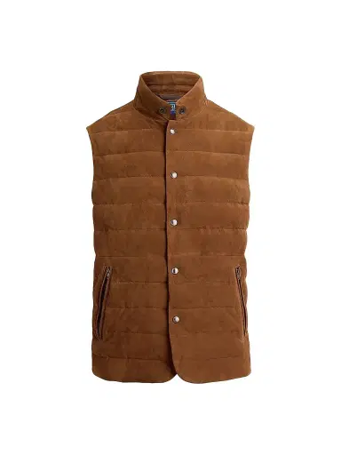Polo Ralph Lauren Men's The Stanwood Suede Vest | Thumbnail 1 Polo Ralph Lauren Men's The Stanwood Suede Vest | Thumbnail 1
