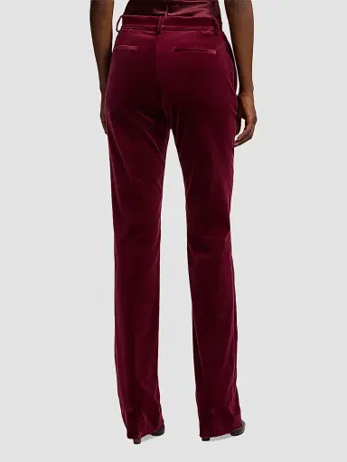 Ralph Lauren Collection Women's Macy Stretch Velvet Pants | Thumbnail 3 Ralph Lauren Collection Women's Macy Stretch Velvet Pants | Thumbnail 3