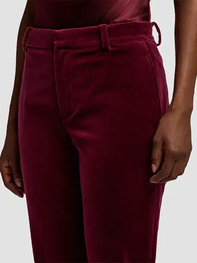 Ralph Lauren Collection Women's Macy Stretch Velvet Pants | Thumbnail 5 Ralph Lauren Collection Women's Macy Stretch Velvet Pants | Thumbnail 5