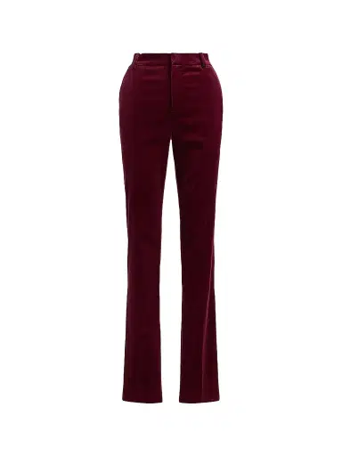 Ralph Lauren Collection Women's Macy Stretch Velvet Pants | Thumbnail 1 Ralph Lauren Collection Women's Macy Stretch Velvet Pants | Thumbnail 1