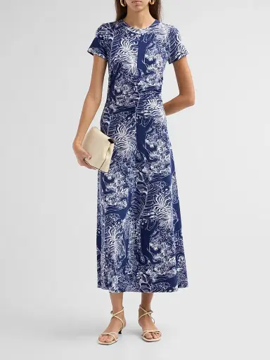Lilly Pulitzer Women's Alma Printed UPF 50+ Midi Dress | Thumbnail 2 Lilly Pulitzer Women's Alma Printed UPF 50+ Midi Dress | Thumbnail 2
