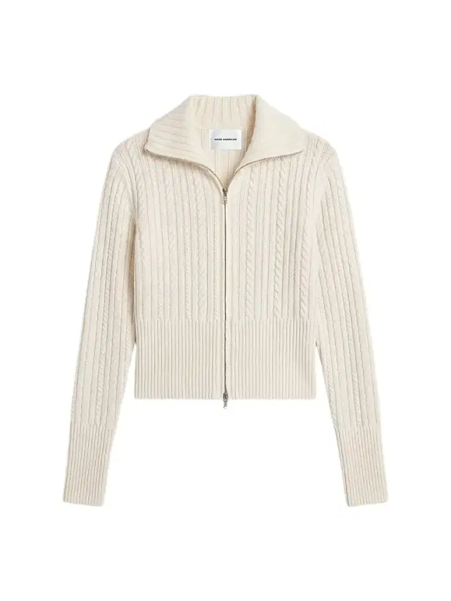 Women's The Cable Cashmere-Wool Zip-Front Sweater Women's The Cable Cashmere-Wool Zip-Front Sweater