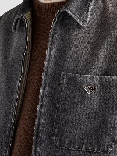 Prada Men's Denim Shirt | Thumbnail 6 Prada Men's Denim Shirt | Thumbnail 6