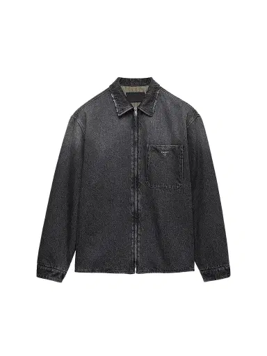 Prada Men's Denim Shirt | Thumbnail 1 Prada Men's Denim Shirt | Thumbnail 1