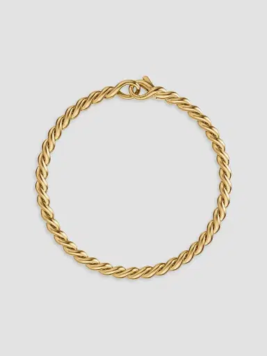 David Yurman Women's Sculpted Cable Chain Bracelet in 18K Yellow Gold, 3.7MM | Thumbnail 2 David Yurman Women's Sculpted Cable Chain Bracelet in 18K Yellow Gold, 3.7MM | Thumbnail 2