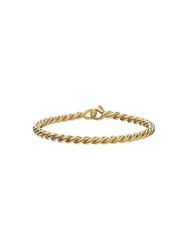David Yurman Women's Sculpted Cable Chain Bracelet in 18K Yellow Gold, 3.7MM | Thumbnail 1 David Yurman Women's Sculpted Cable Chain Bracelet in 18K Yellow Gold, 3.7MM | Thumbnail 1