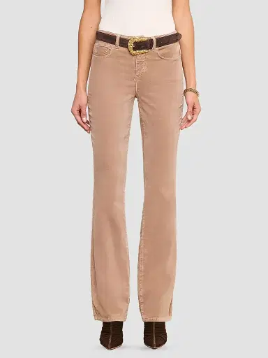 L'Agence Women's Stevie Velvet High-Rise Straight-Leg Jeans | Thumbnail 4 L'Agence Women's Stevie Velvet High-Rise Straight-Leg Jeans | Thumbnail 4