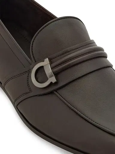Ferragamo Men's Saddlevit Gancini Leather Loafers | Thumbnail 6 Ferragamo Men's Saddlevit Gancini Leather Loafers | Thumbnail 6