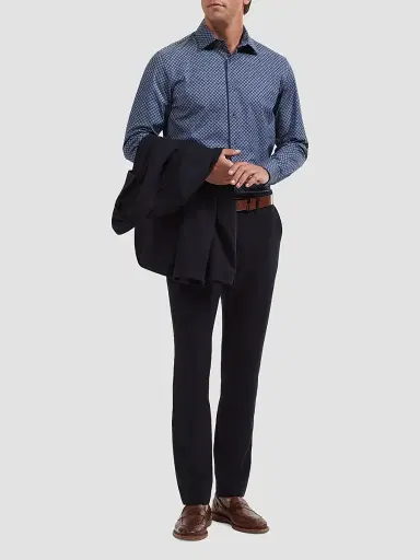 Bugatchi Men's OoohCotton James Long-Sleeve Shirt | Thumbnail 2 Bugatchi Men's OoohCotton James Long-Sleeve Shirt | Thumbnail 2