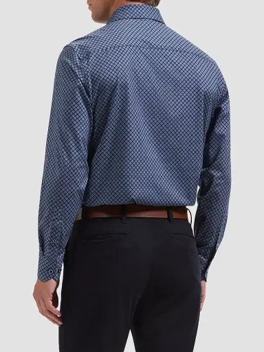 Bugatchi Men's OoohCotton James Long-Sleeve Shirt | Thumbnail 3 Bugatchi Men's OoohCotton James Long-Sleeve Shirt | Thumbnail 3