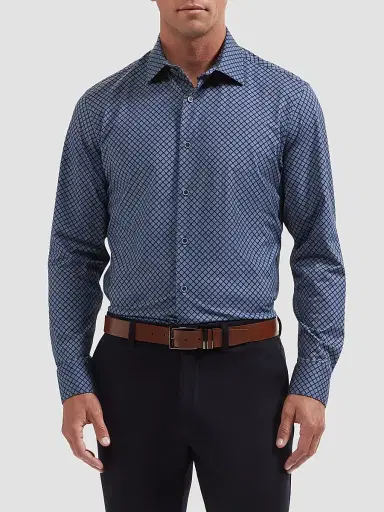 Bugatchi Men's OoohCotton James Long-Sleeve Shirt | Thumbnail 4 Bugatchi Men's OoohCotton James Long-Sleeve Shirt | Thumbnail 4