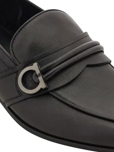 Ferragamo Men's Saddlevit Gancini Leather Loafers | Thumbnail 6 Ferragamo Men's Saddlevit Gancini Leather Loafers | Thumbnail 6