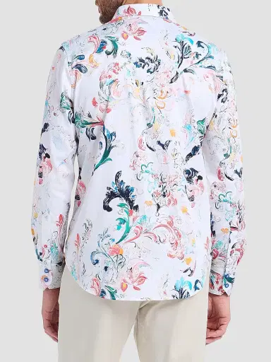 Robert Graham Men's Aldersgate Printed Stretch-Cotton Shirt | Thumbnail 5 Robert Graham Men's Aldersgate Printed Stretch-Cotton Shirt | Thumbnail 5
