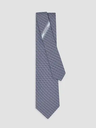Ferragamo Men's Cerchio Silk Tie | Thumbnail 3 Ferragamo Men's Cerchio Silk Tie | Thumbnail 3
