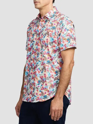 Robert Graham Men's Escape Printed Button-Front Shirt | Thumbnail 4 Robert Graham Men's Escape Printed Button-Front Shirt | Thumbnail 4