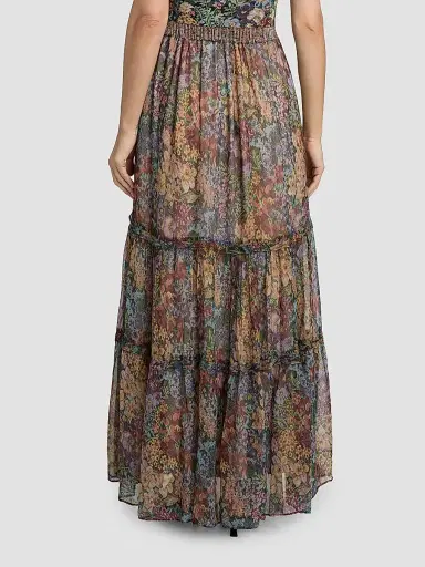 Kobi Halperin Women's Clea Floral Tiered Maxi Skirt | Thumbnail 5 Kobi Halperin Women's Clea Floral Tiered Maxi Skirt | Thumbnail 5