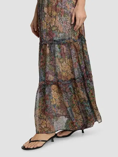 Kobi Halperin Women's Clea Floral Tiered Maxi Skirt | Thumbnail 6 Kobi Halperin Women's Clea Floral Tiered Maxi Skirt | Thumbnail 6