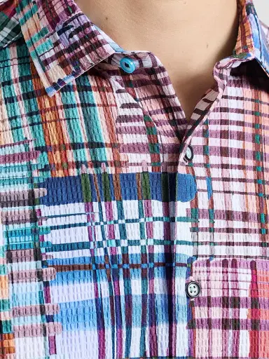 Robert Graham Men's Murdoch Plaid Cotton Short-Sleeve Shirt | Thumbnail 7 Robert Graham Men's Murdoch Plaid Cotton Short-Sleeve Shirt | Thumbnail 7