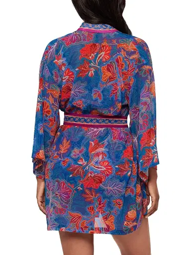 Miraclesuit Swim Women's Decoupage Floral Georgette Kimono | Thumbnail 4 Miraclesuit Swim Women's Decoupage Floral Georgette Kimono | Thumbnail 4