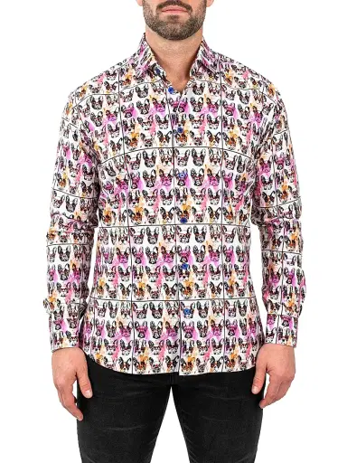 Maceoo Men's Fibonacci Frenchienerd Shirt | Thumbnail 2 Maceoo Men's Fibonacci Frenchienerd Shirt | Thumbnail 2