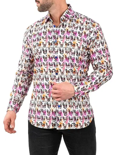 Maceoo Men's Fibonacci Frenchienerd Shirt | Thumbnail 6 Maceoo Men's Fibonacci Frenchienerd Shirt | Thumbnail 6