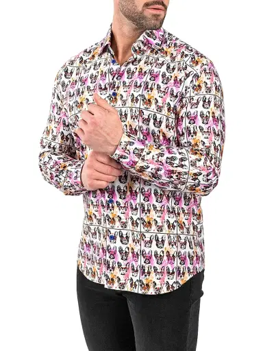 Maceoo Men's Fibonacci Frenchienerd Shirt | Thumbnail 7 Maceoo Men's Fibonacci Frenchienerd Shirt | Thumbnail 7