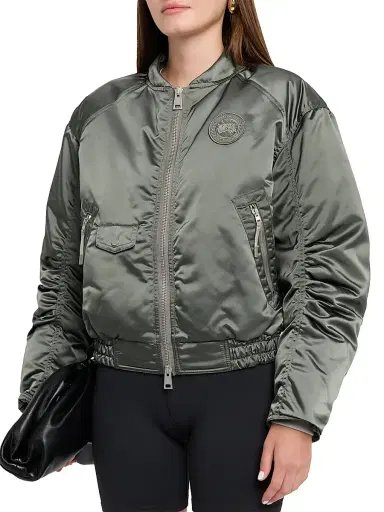 Canada Goose Women's Jade Satin & Down Bomber Jacket | Thumbnail 3 Canada Goose Women's Jade Satin & Down Bomber Jacket | Thumbnail 3