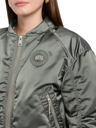 Canada Goose Women's Jade Satin & Down Bomber Jacket | Thumbnail 5 Canada Goose Women's Jade Satin & Down Bomber Jacket | Thumbnail 5