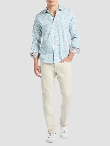 Robert Graham Men's Mariage Abstract Cotton-Blend Shirt | Thumbnail 2 Robert Graham Men's Mariage Abstract Cotton-Blend Shirt | Thumbnail 2