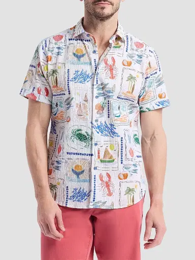 Robert Graham Men's Isla Vista Short-Sleeve Shirt | Thumbnail 3 Robert Graham Men's Isla Vista Short-Sleeve Shirt | Thumbnail 3