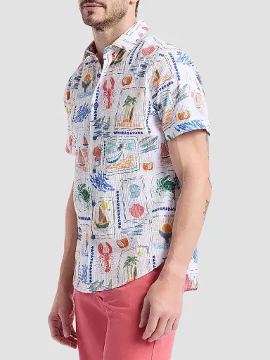 Robert Graham Men's Isla Vista Short-Sleeve Shirt | Thumbnail 4 Robert Graham Men's Isla Vista Short-Sleeve Shirt | Thumbnail 4