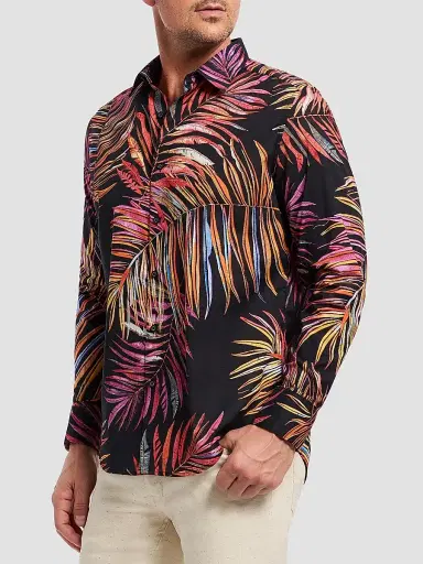 Robert Graham Men's Acai Printed Cotton Button-Front Shirt | Thumbnail 3 Robert Graham Men's Acai Printed Cotton Button-Front Shirt | Thumbnail 3