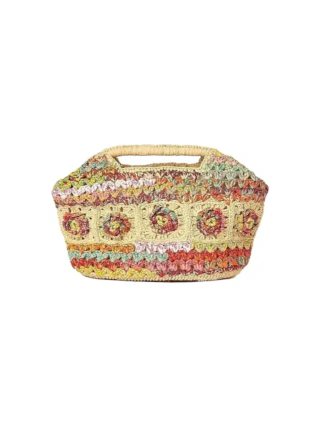 Women's Hazel Floral Woven Raffia Clutch Women's Hazel Floral Woven Raffia Clutch