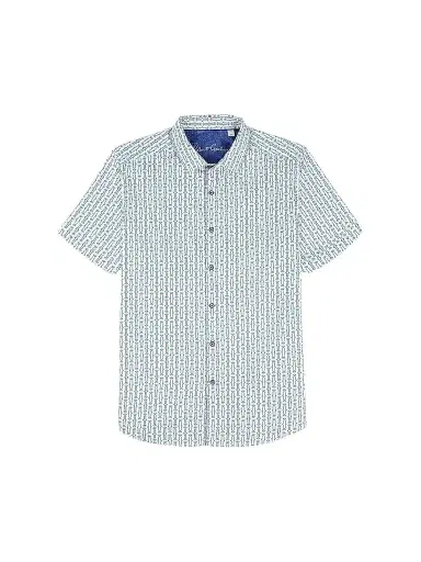 Robert Graham Men's Napier Printed Short-Sleeve Stretch-Cotton Shirt | Thumbnail 1 Robert Graham Men's Napier Printed Short-Sleeve Stretch-Cotton Shirt | Thumbnail 1