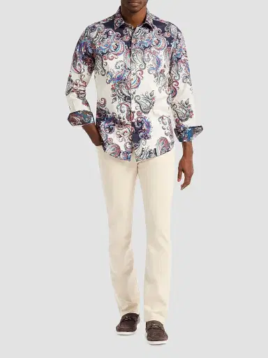 Robert Graham Men's Morningside Paisley Print Woven Shirt | Thumbnail 2 Robert Graham Men's Morningside Paisley Print Woven Shirt | Thumbnail 2