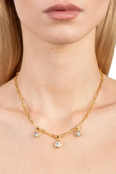ALEXIS BITTAR Cubic Zirconia Asterales Petite Drop Necklace | Thumbnail 2 ALEXIS BITTAR Cubic Zirconia Asterales Petite Drop Necklace | Thumbnail 2
