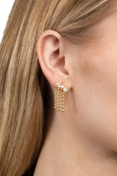 ALEXIS BITTAR Cubic Zirconia Asterales Bubble Fringe Ear Climber | Thumbnail 2 ALEXIS BITTAR Cubic Zirconia Asterales Bubble Fringe Ear Climber | Thumbnail 2