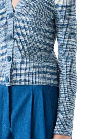 Akris punto Long Sleeve Ribbed Cardigan | Thumbnail 4 Akris punto Long Sleeve Ribbed Cardigan | Thumbnail 4