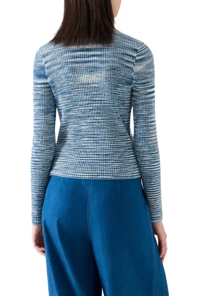 Akris punto Long Sleeve Ribbed Cardigan | Thumbnail 5 Akris punto Long Sleeve Ribbed Cardigan | Thumbnail 5