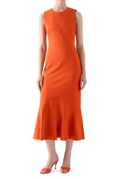 Akris punto Flared Panel Maxi Dress | Thumbnail 2 Akris punto Flared Panel Maxi Dress | Thumbnail 2