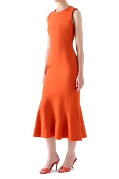 Akris punto Flared Panel Maxi Dress | Thumbnail 4 Akris punto Flared Panel Maxi Dress | Thumbnail 4