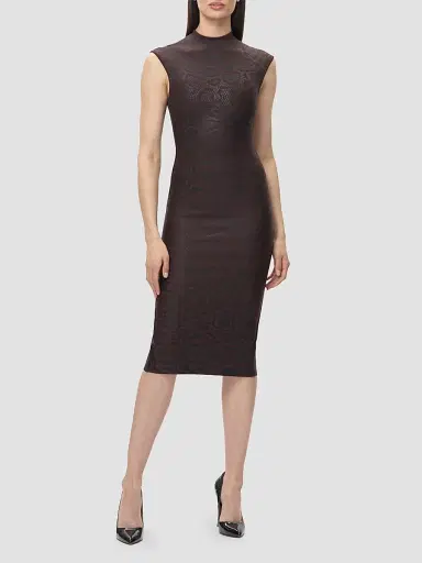 Hervé Léger Women's Anita Printed Sheath Midi Dress | Thumbnail 2 Hervé Léger Women's Anita Printed Sheath Midi Dress | Thumbnail 2