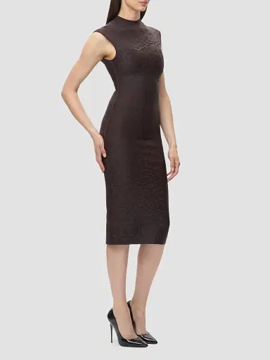 Hervé Léger Women's Anita Printed Sheath Midi Dress | Thumbnail 6 Hervé Léger Women's Anita Printed Sheath Midi Dress | Thumbnail 6